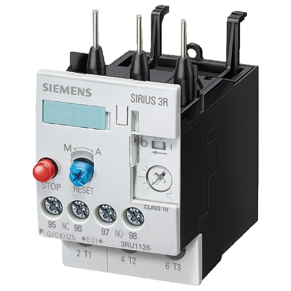 Relé de sobrecarga 1,8…2,5 A para protección de motores Tamaño S0, Clase 10 para montar en contactor Circuito principal: borne de tornillo Circuito auxiliar: borne de tornillo REARME manual/automático